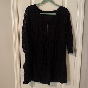 Style & Co Black Lace Tunic